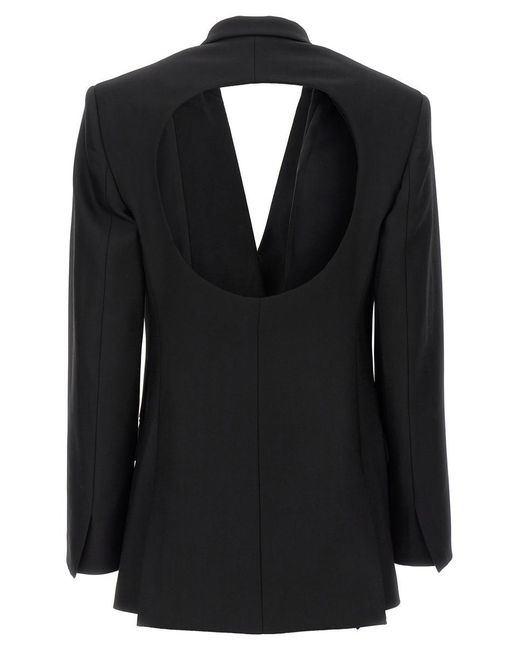David Koma Black Cut-out Blazer Blazer And Suits