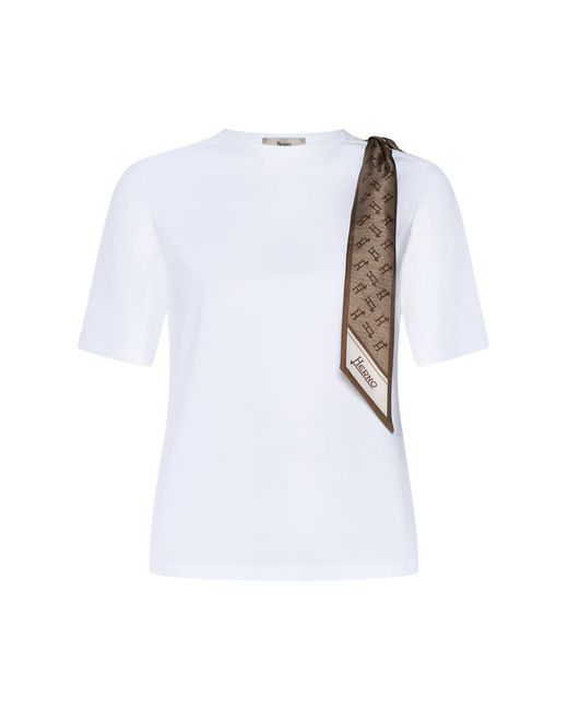 Herno White T-shirts And Polos