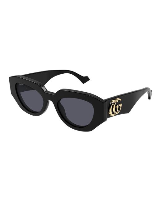 Gucci Black Generation 51mm Geometric Sunglasses