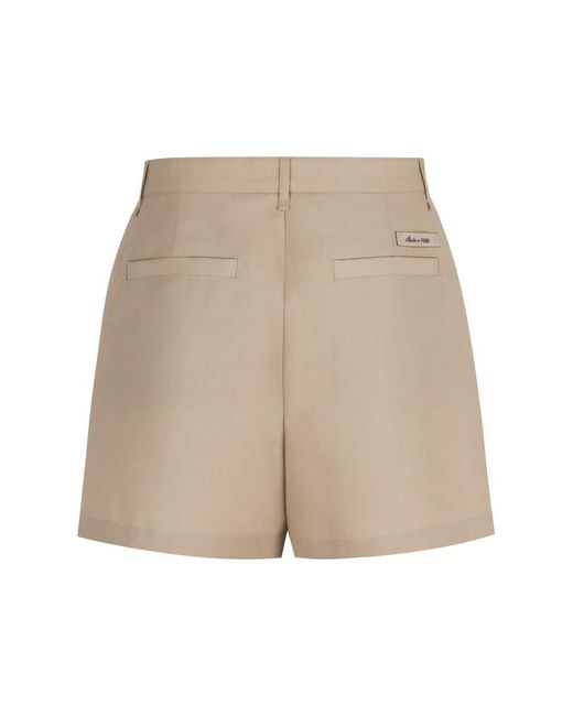 Fendi Natural Wool Bermuda-Shorts for men