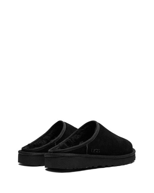 Ugg Black Classic Slip-On Sheepskin Slippers for men