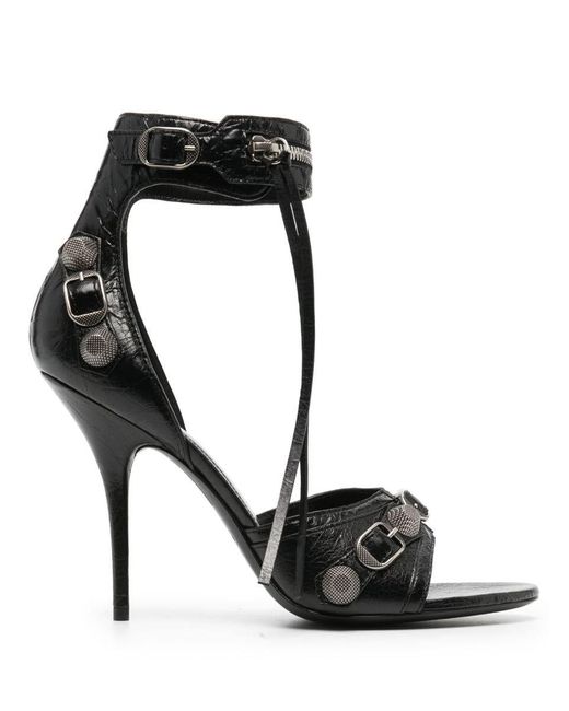 Balenciaga Cagole 110 Leather Sandals - Women's - Calf Leather in Black |  Lyst
