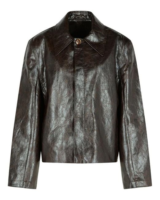 Séfr Black 'keane' Brown Polyester Jacket for men