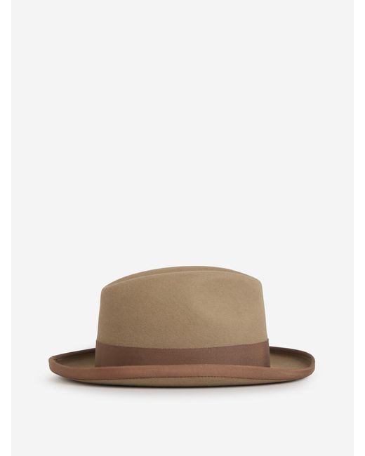 Lock & Hatters Brown The Godfather Homburg Hat for men