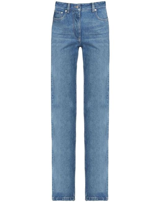 Ferragamo Blue Denim Cotton Jeans