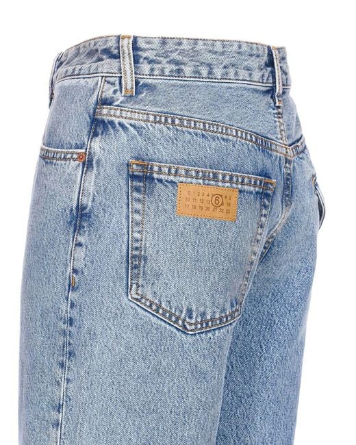 MM6 by Maison Margiela Blue Pants 5 Pockets
