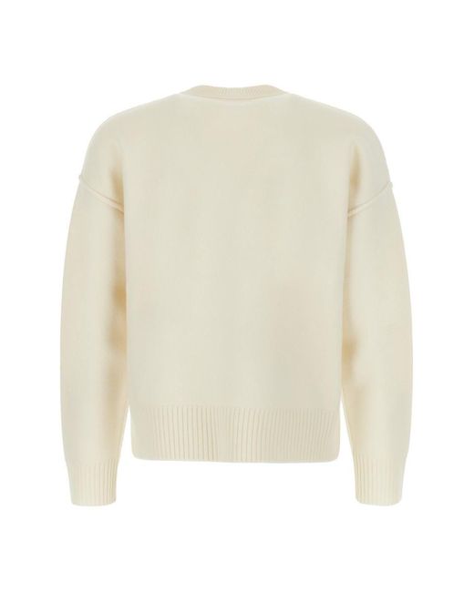 Ami Paris Red Adc Sweater Clothing in White for Men | Lyst
