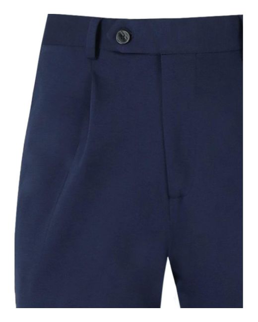 Manuel Ritz Blue Single-Breasted Suit for men