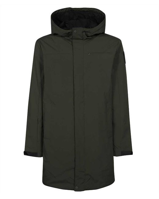 Les Deux Green Techno Fabric Raincoat for men