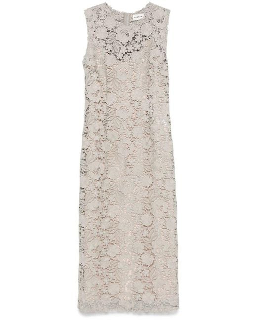 P.A.R.O.S.H. Natural Peonia Midi Dress