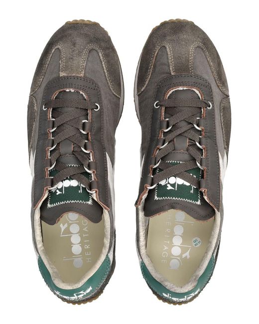Diadora Gray Equipe Dirty Stone Wash Evo Sneakers