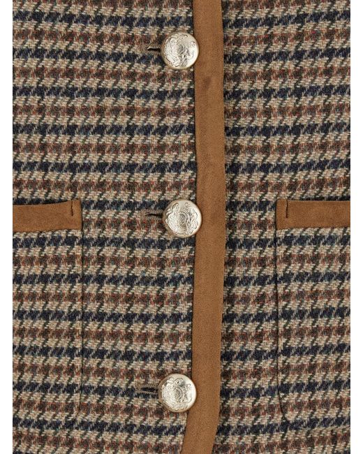 DUNST Natural Jacket With Button Closure And Front Pockets