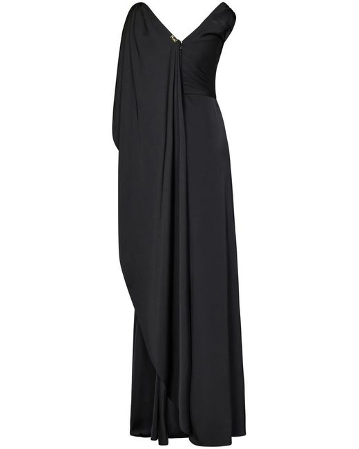 Rhea Costa Black Long Dress