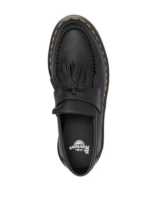 Dr. Martens Black Adrian Leather Tassel Loafers