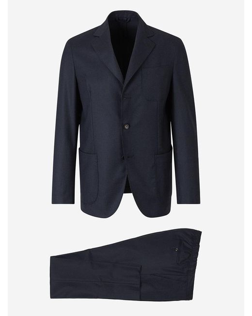 Luigi Borrelli Napoli Blue Unstructured Suit for men