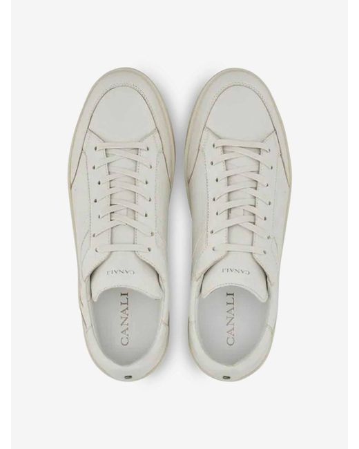 Canali White Nuvola Sneakers for men