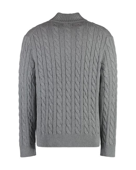 Polo Ralph Lauren Gray Cotton Turtleneck Sweater for men