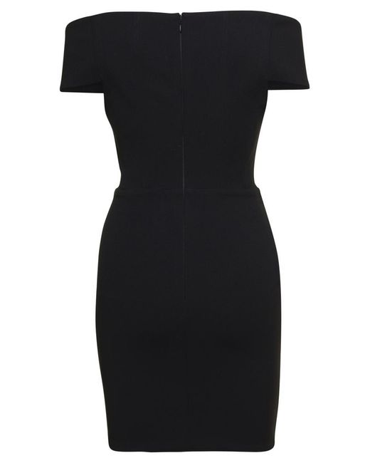 Solace London Black Lola Mini Dress
