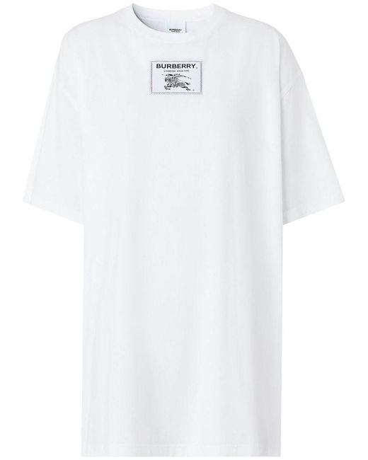 Burberry White T-shirts And Polos