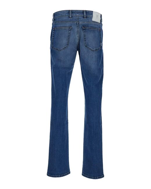 PT Torino Light Blue Medium Waist 'swing' Jeans In Cotton Blend Man for men