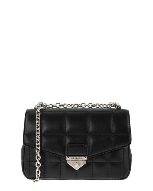 Michael Kors Black Soho Small Quilted Leather Shoulder Bag