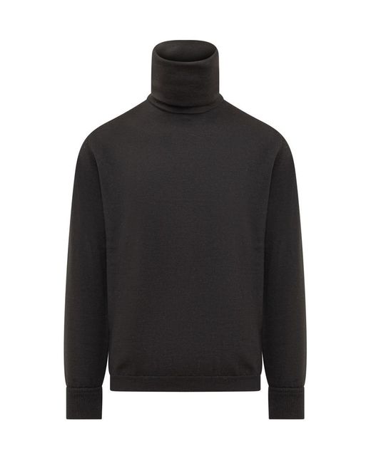 Zegna Black Turtleneck Sweater for men