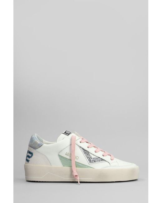 4b12 White Kyle Sneakers