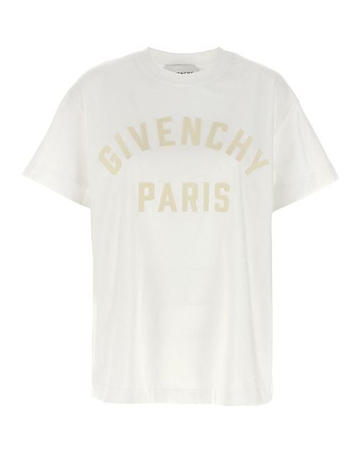 Givenchy White Paris' T-Shirt