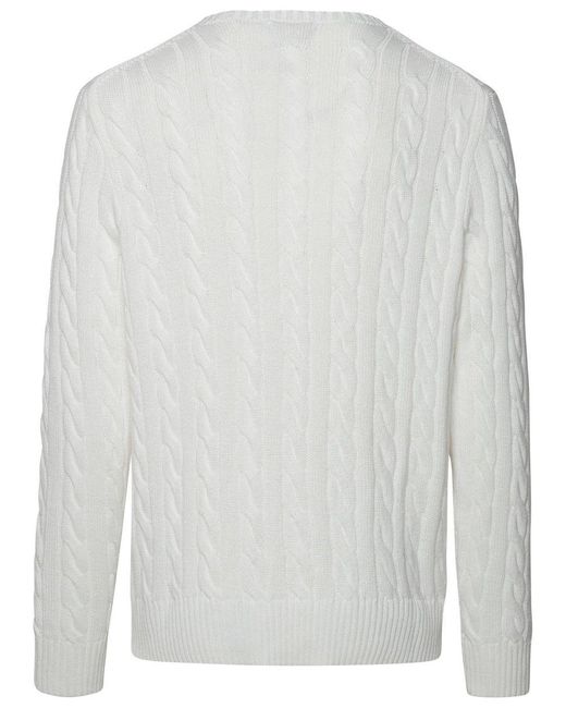 Polo Ralph Lauren White Cotton Knitwear for men