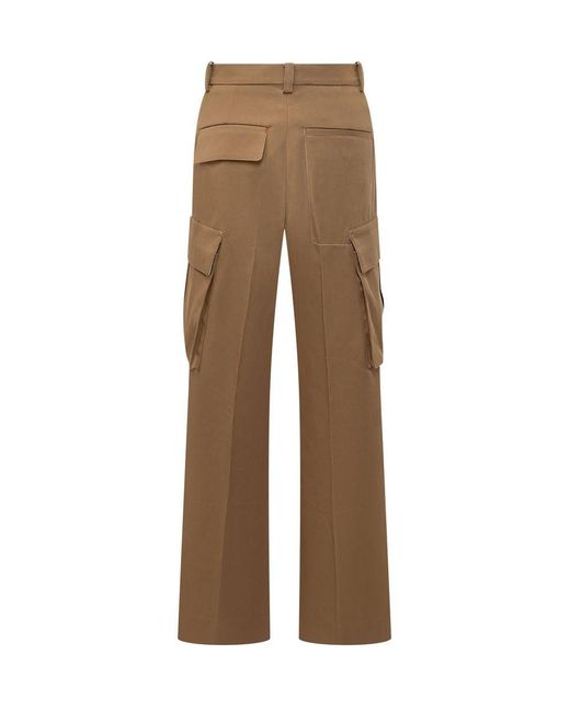 Victoria Beckham Natural Relaxed Cargo Pants