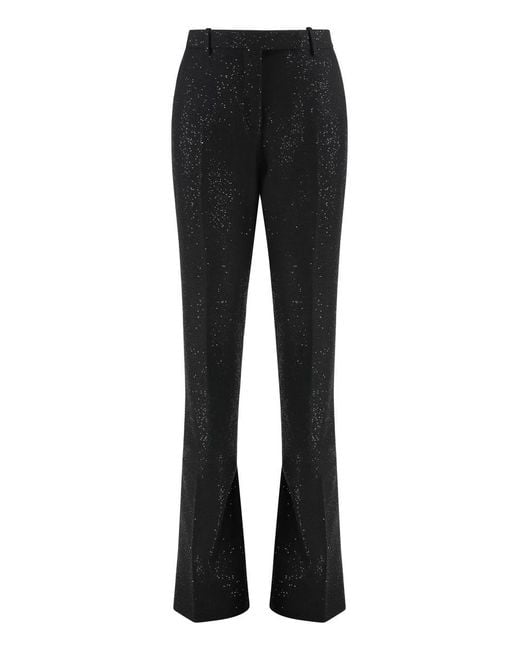 Tom Ford Black Tailored Straight Trousers