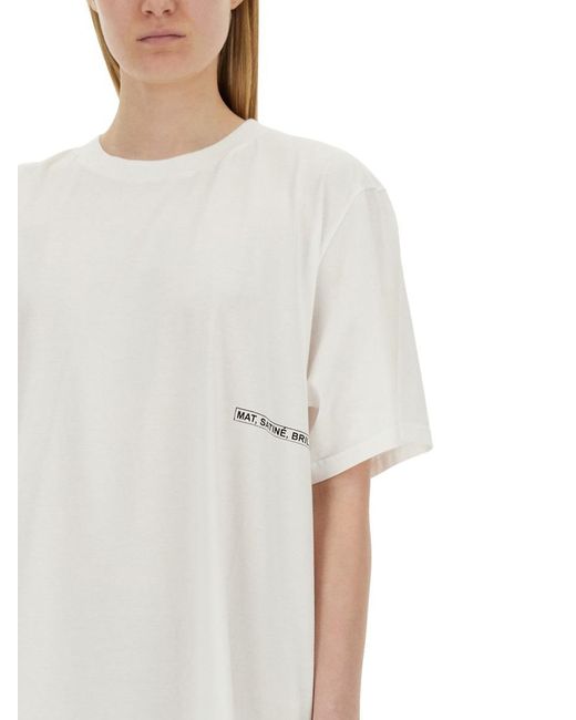 MM6 by Maison Martin Margiela White T-Shirt Dress