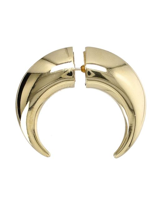 MARINE SERRE Metallic Moon Piercing Earring