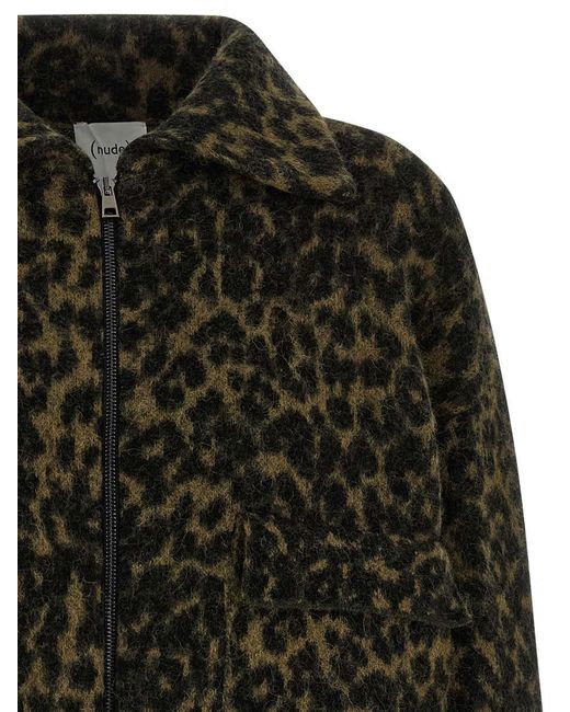 Nude Animalier Bomber Jacket in Black | Lyst UK