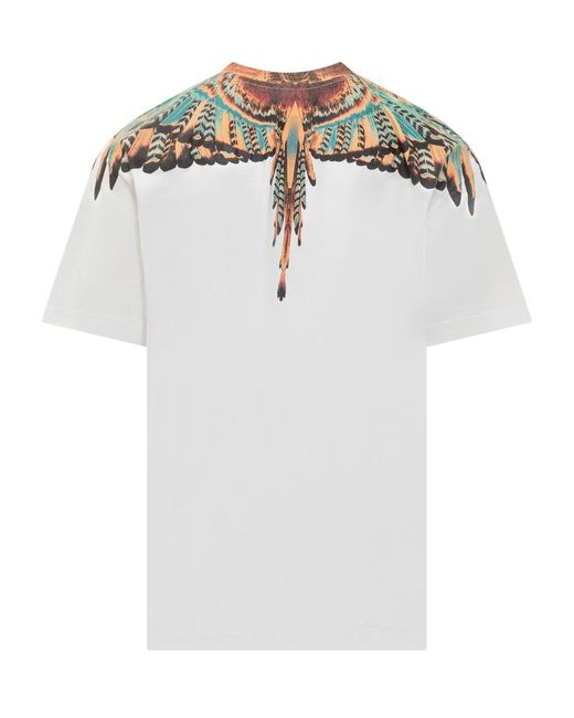 Marcelo Burlon White County Of Milan Grizzly Wings T-shirt for men