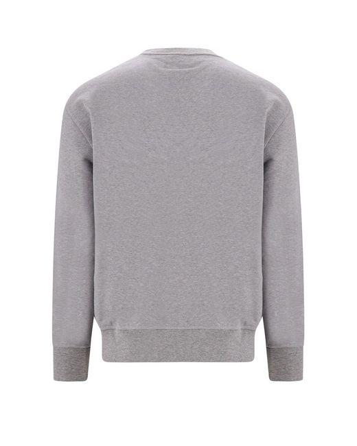 Alexander McQueen Gray Printed Cotton Sweatshirt for men