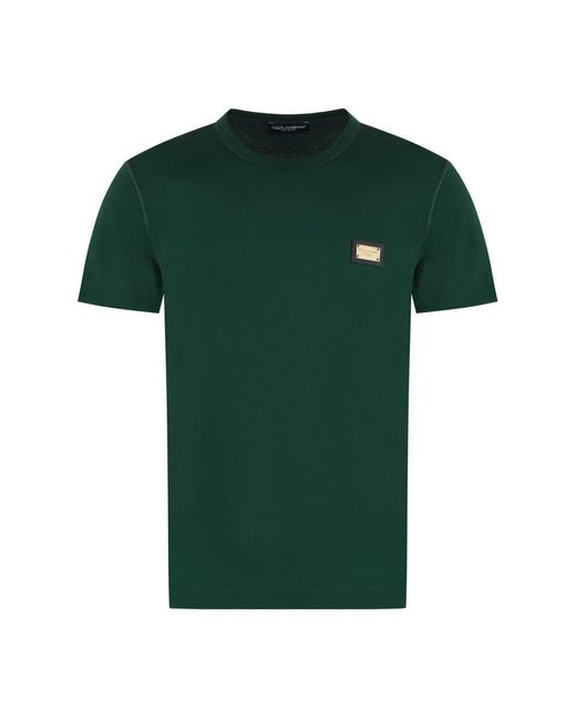 Dolce & Gabbana Green Logo T-shirt, for men