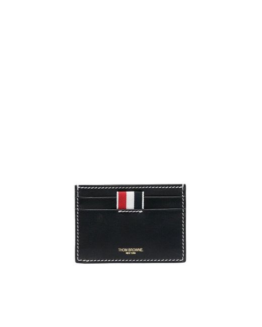 Thom Browne Black Small Leather Goods for men