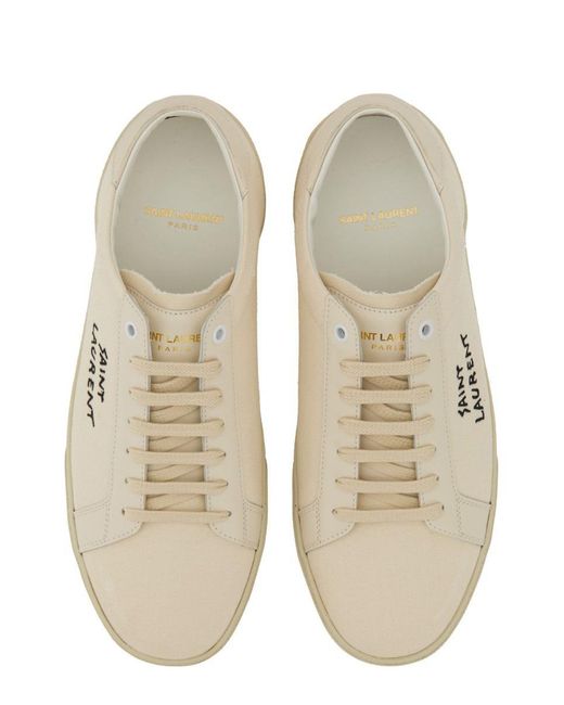 Saint Laurent White Sl06 Signa Sneakers for men