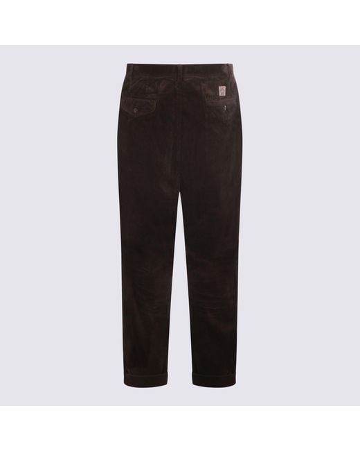 Polo Ralph Lauren Black Dark Cotton Pants for men
