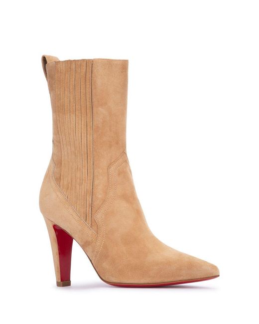 Christian Louboutin Brown Santigag Leather Boots