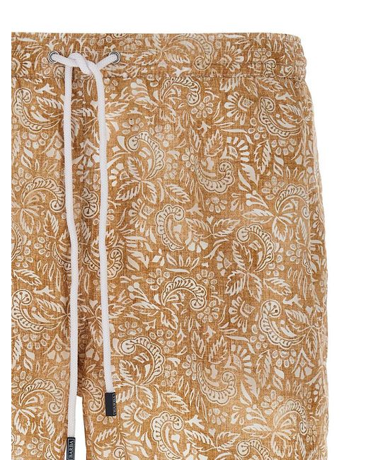 Barba Napoli Natural Paisley Floral Swimsuit for men