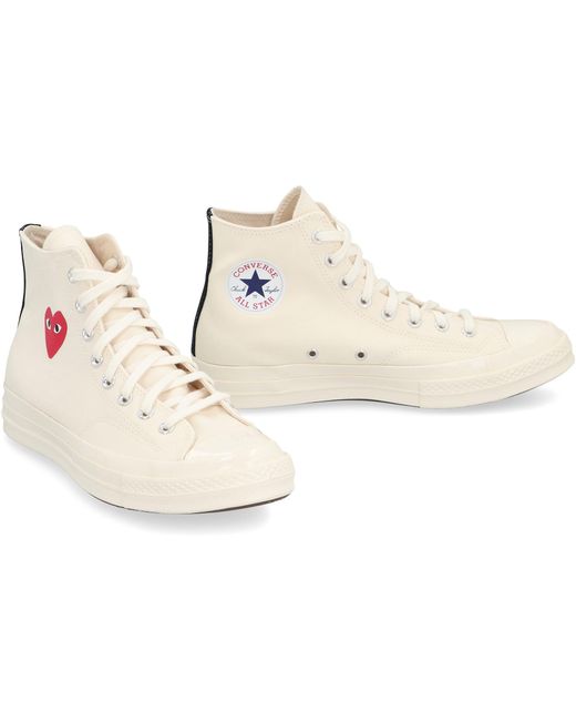 COMME DES GARÇONS PLAY Pink Small Heart Hi Top for men