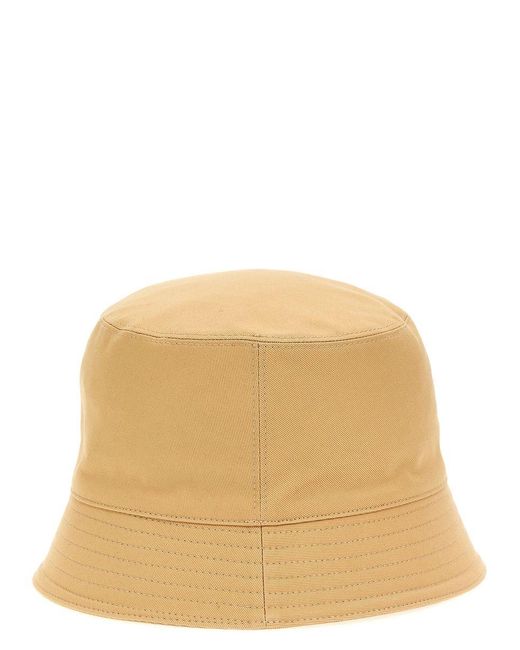Marni Natural Logo Embroidery Bucket Hat for men