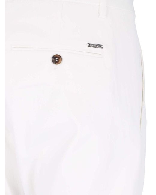 DSquared² White Slim Pants for men