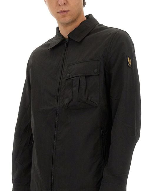 Belstaff Black Jacket - Shirt "drome" for men