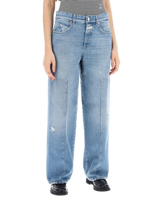 Closed Blue Nikka Jeans With Patches