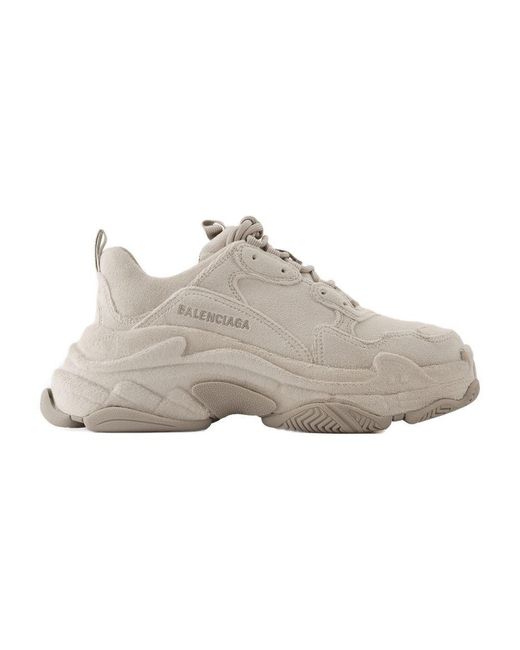 Balenciaga Gray Triple S Sneakers