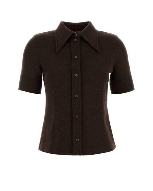 Gucci Brown Jersey Shirt