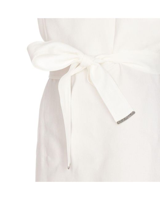 Brunello Cucinelli White Dresses